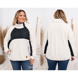 Simply Southern Womens XXL‎ Fleece Pullover Long Sleeve 1/4 Snap